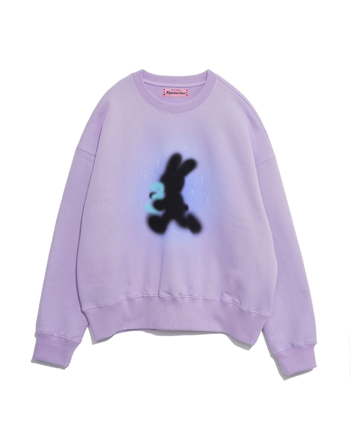 하이스쿨디스코(HIGH SCHOOL DISCO) BLACK RABBIT SWEATSHIRT_LAVENDER