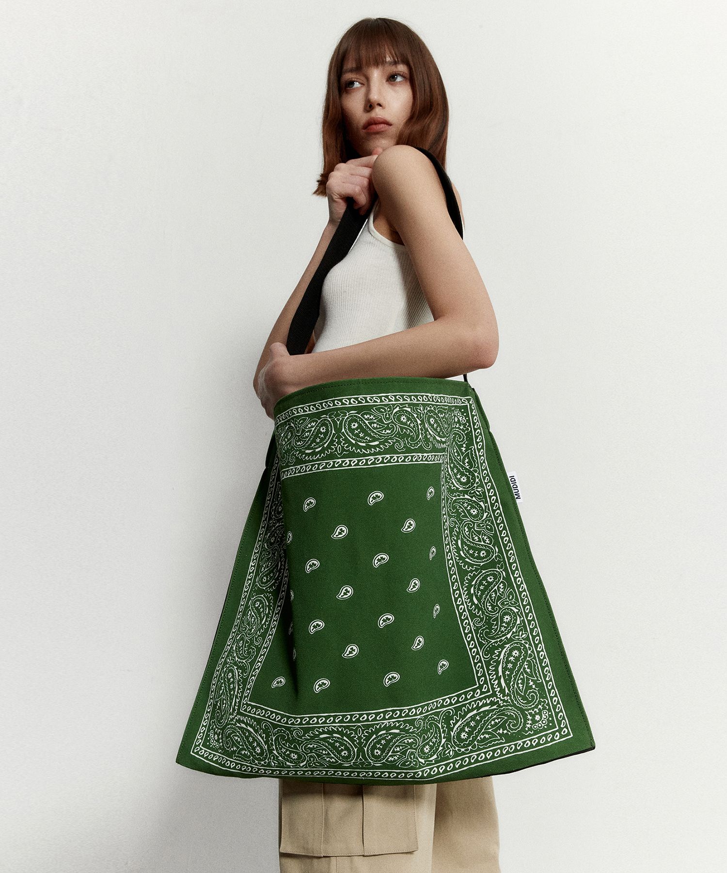 【MUDIDI】23SS★ Paisley canvas bag 001 MUSINSA | MUDIDI Paisley canvas bag 001 Green