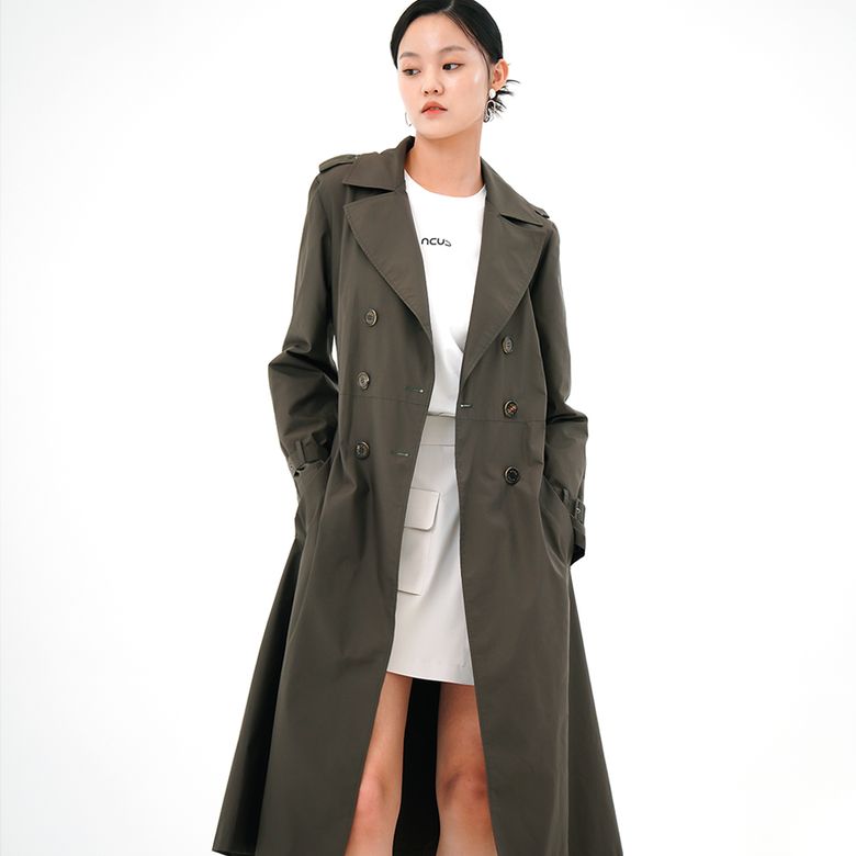 Light Trench Coat _Khaki