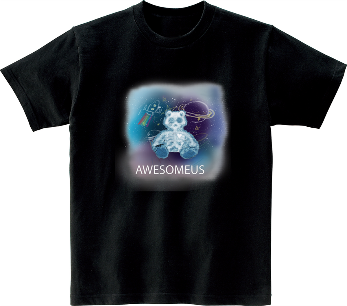 어썸어스(AWESOMEUS) (23SS)Space Bear 반팔 티셔츠 블랙
