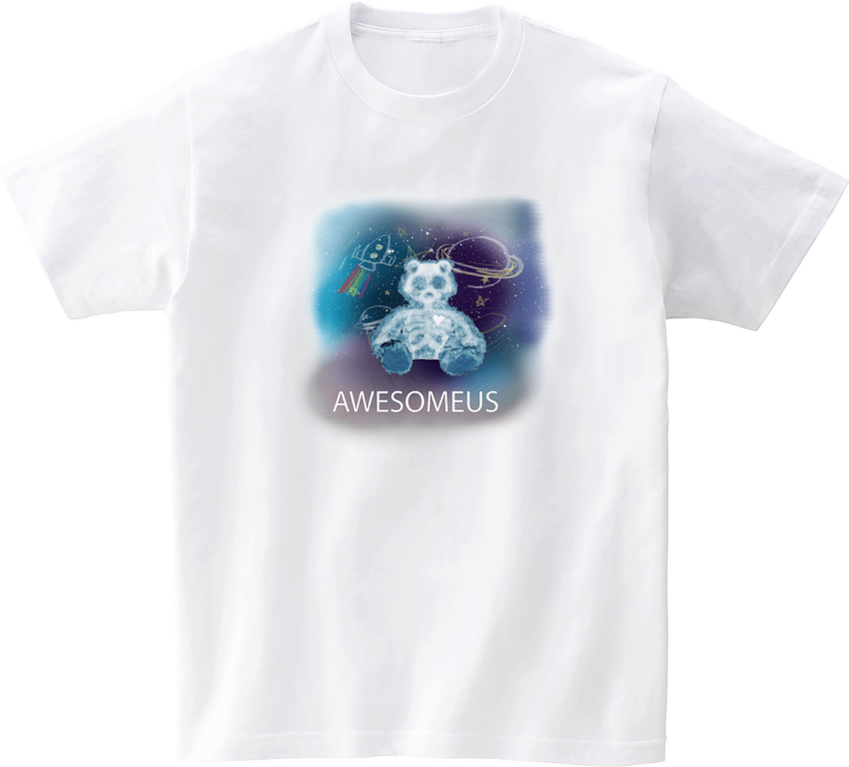 어썸어스(AWESOMEUS) (23SS)Space Bear 반팔 티셔츠 화이트