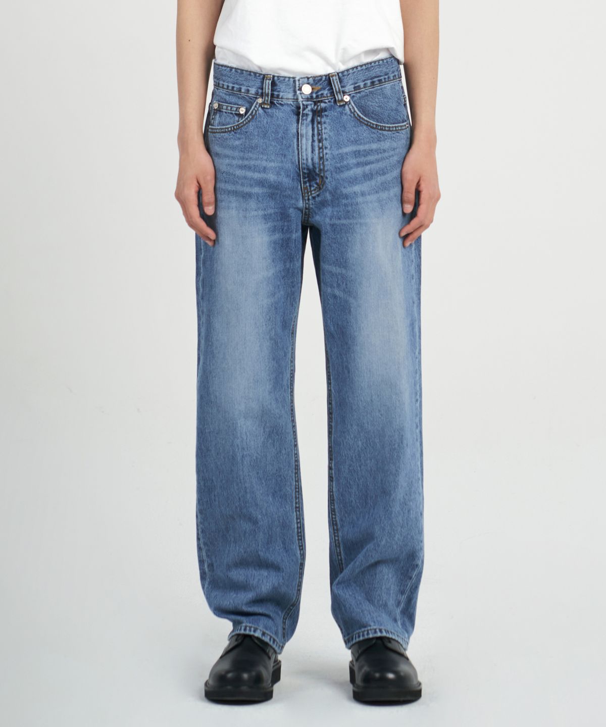 덴메이드(DENMADE) DEN0462 URBAN MID BLUE WIDE JEANS