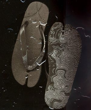 코코모 플렉시블 플립플랍 블랙