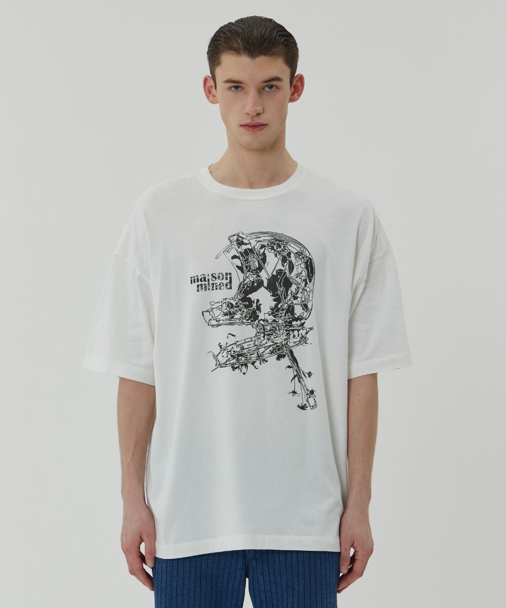 【MAISON MINED】23SS★ VERSAILLES HALF T MUSINSA | MAISON MINED VERSAILLES HALF T WHITE
