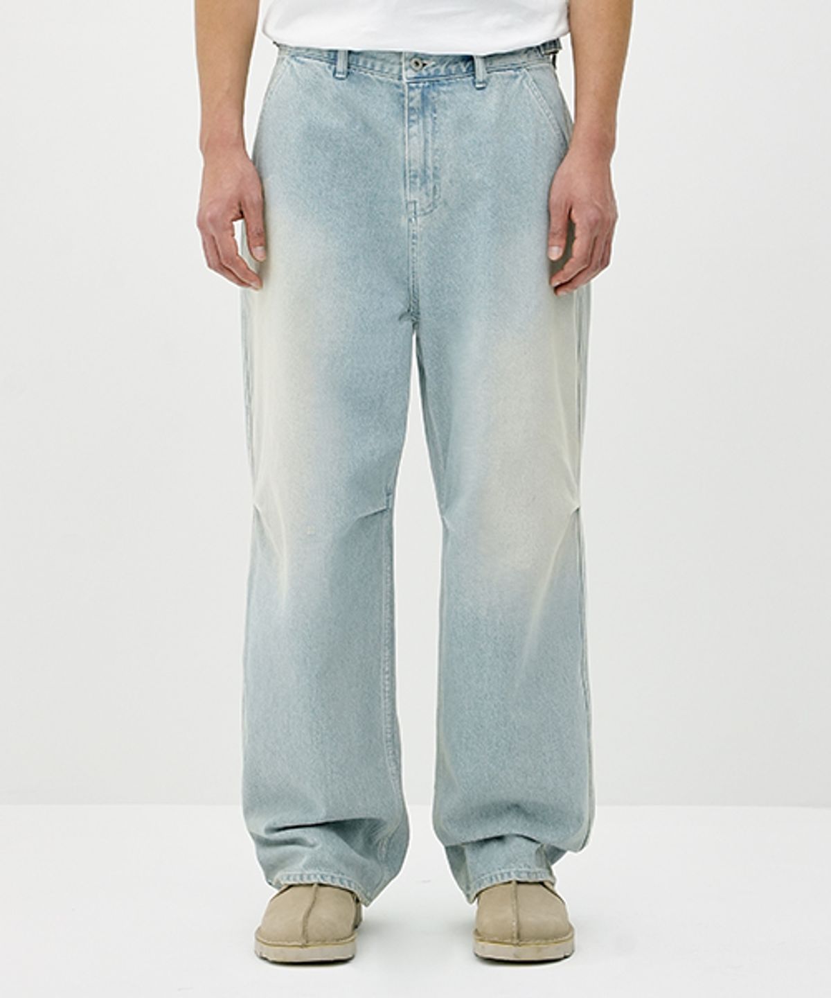 에러스익셉티드(ERRORS EXCEPTED) DP887LB 와이드 스트레이트 데님팬츠 (Light Blue)