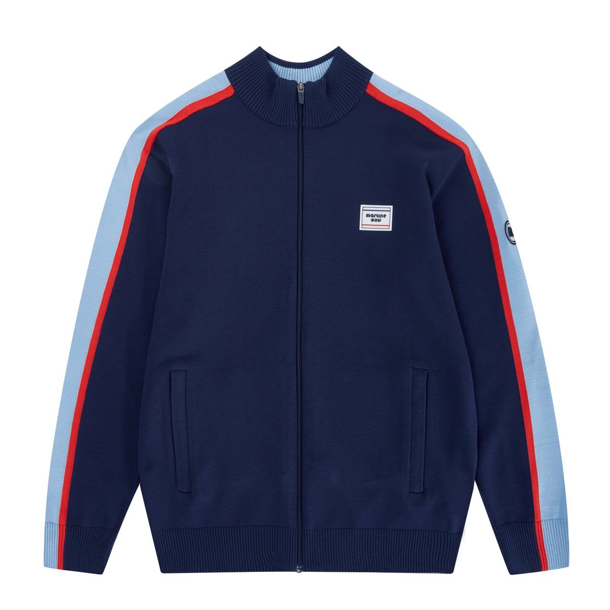 마틴골프(MARTINE GOLF) Line Color Point Cardigan_Navy (Men)