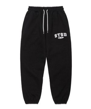 STSD 아치 로고 스웨트 조거팬츠 블랙