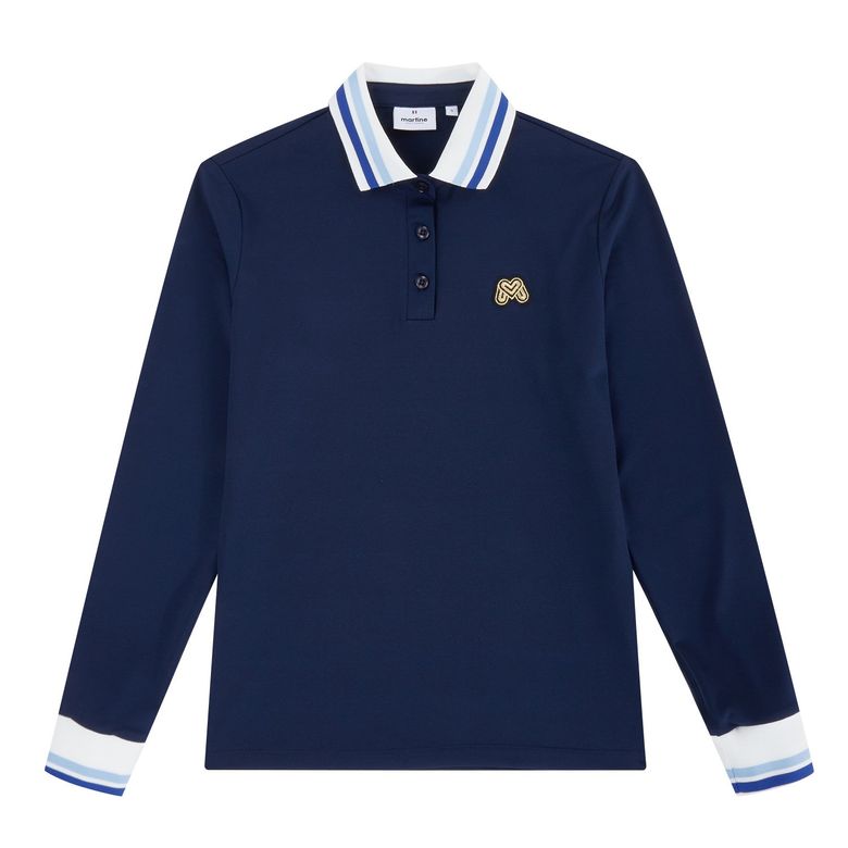 Double Collar Polo Shirts_Black