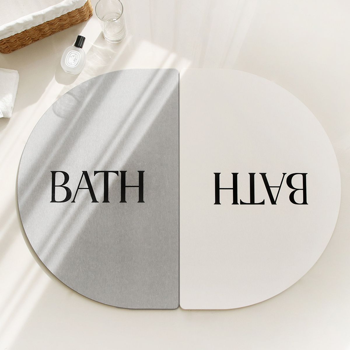 바이빔(BUYBEAM) 수분 순삭 BATH 반달 규조토 발매트