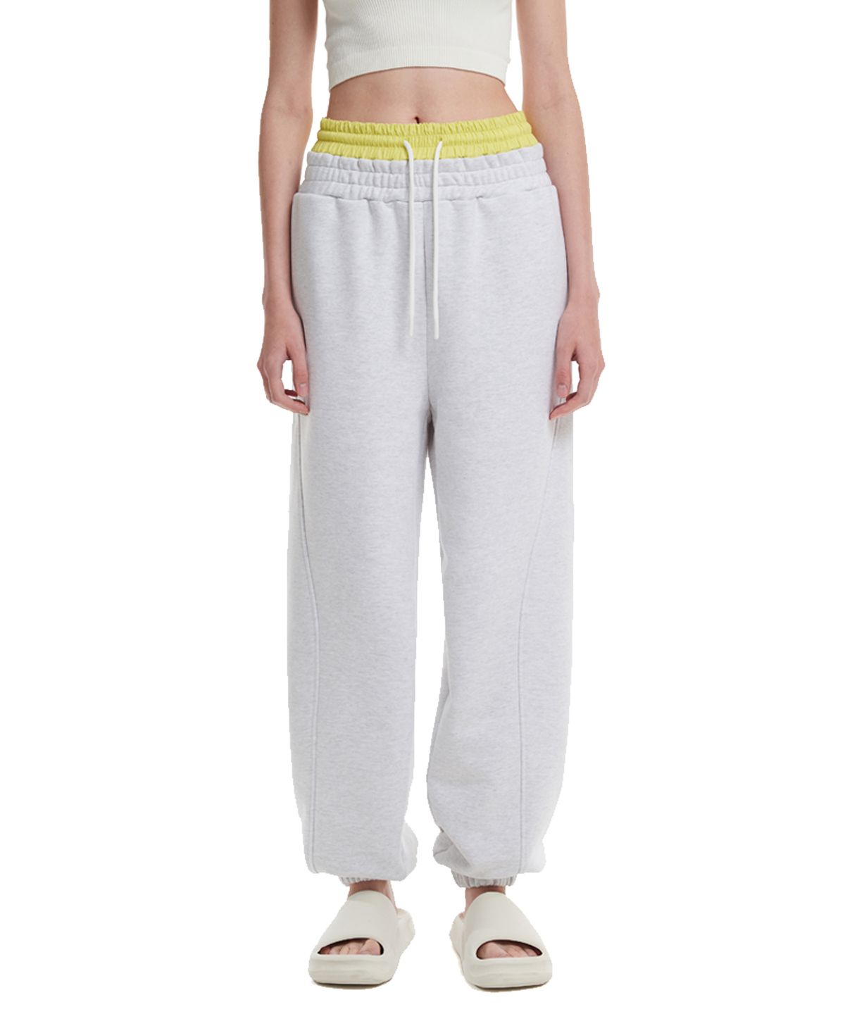 트렁크프로젝트(TRUNK PROJECT) Double waistband Lounge Pants_Grey