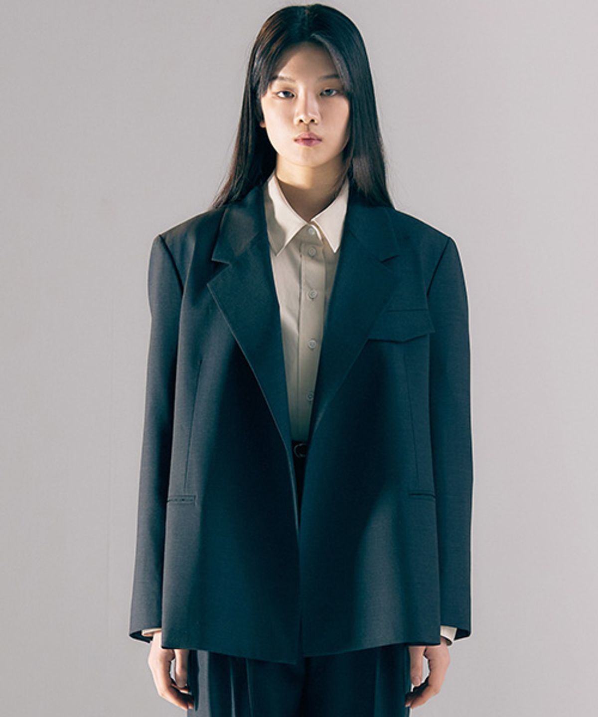 아바몰리(AVA MOLLI) Oversize Semi Double JK (D/GREY)