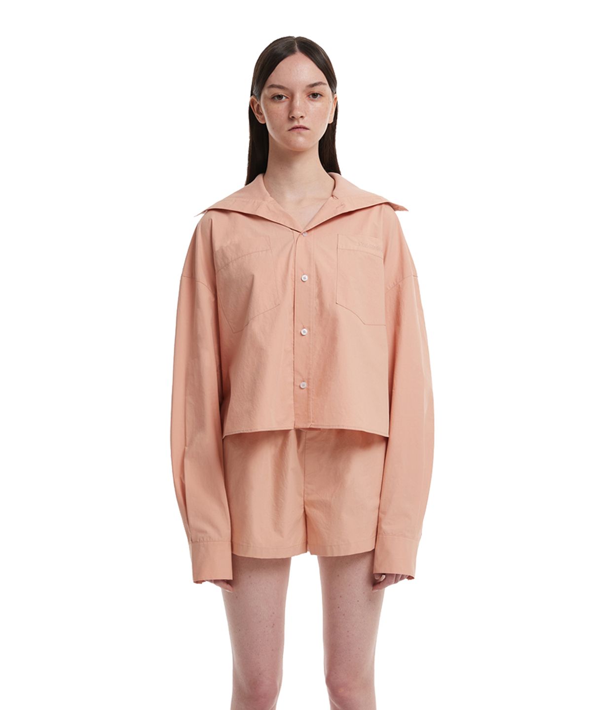 트렁크프로젝트(TRUNK PROJECT) Crop Shirt_Pink