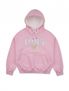 우먼즈 크롭 베어프렌즈 엠보자수 후드 핑크(FCB3TS359W)