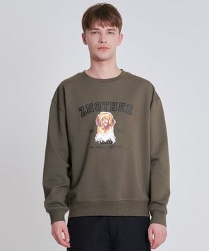 푸들 맨투맨 카키