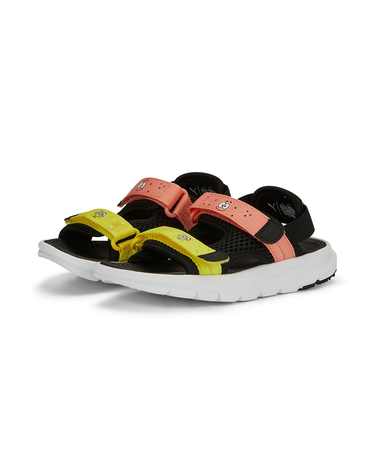 푸마 키즈(PUMA KIDS) 푸마Ⅹ스폰지밥 이볼브 샌들 프리스쿨 - 블랙