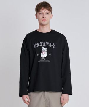 불테리어 티셔츠 블랙