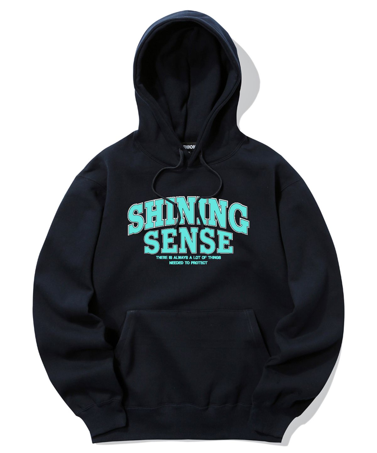 트립션(TRIPSHION) SHINING SENSE VARSITY LOGO 후드티 - 네이비