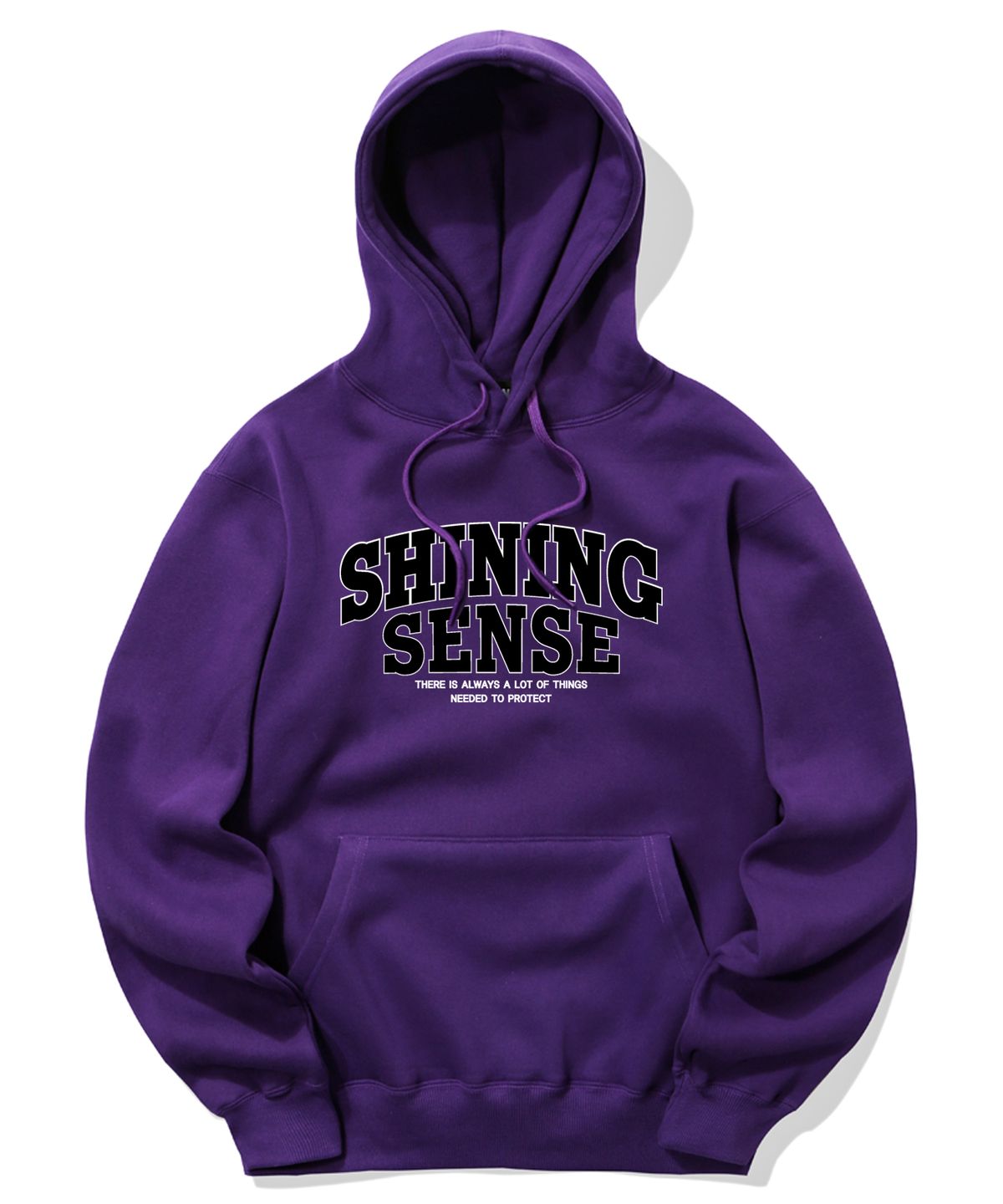 트립션(TRIPSHION) SHINING SENSE VARSITY LOGO 후드티 - 퍼플