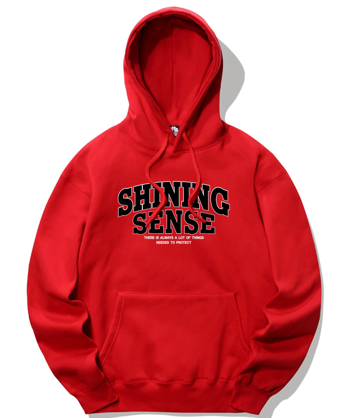 트립션(TRIPSHION) SHINING SENSE VARSITY LOGO 후드티 - 레드