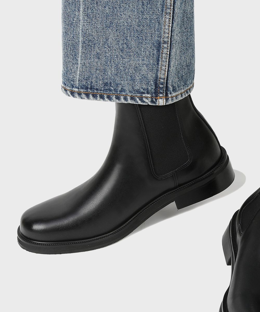 MUSINSA公式 | FIRENZE ATELIER Standard Round-toe Chelsea Boots