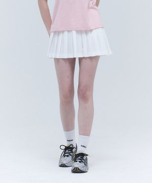 골프 플리츠 스커트(화이트)