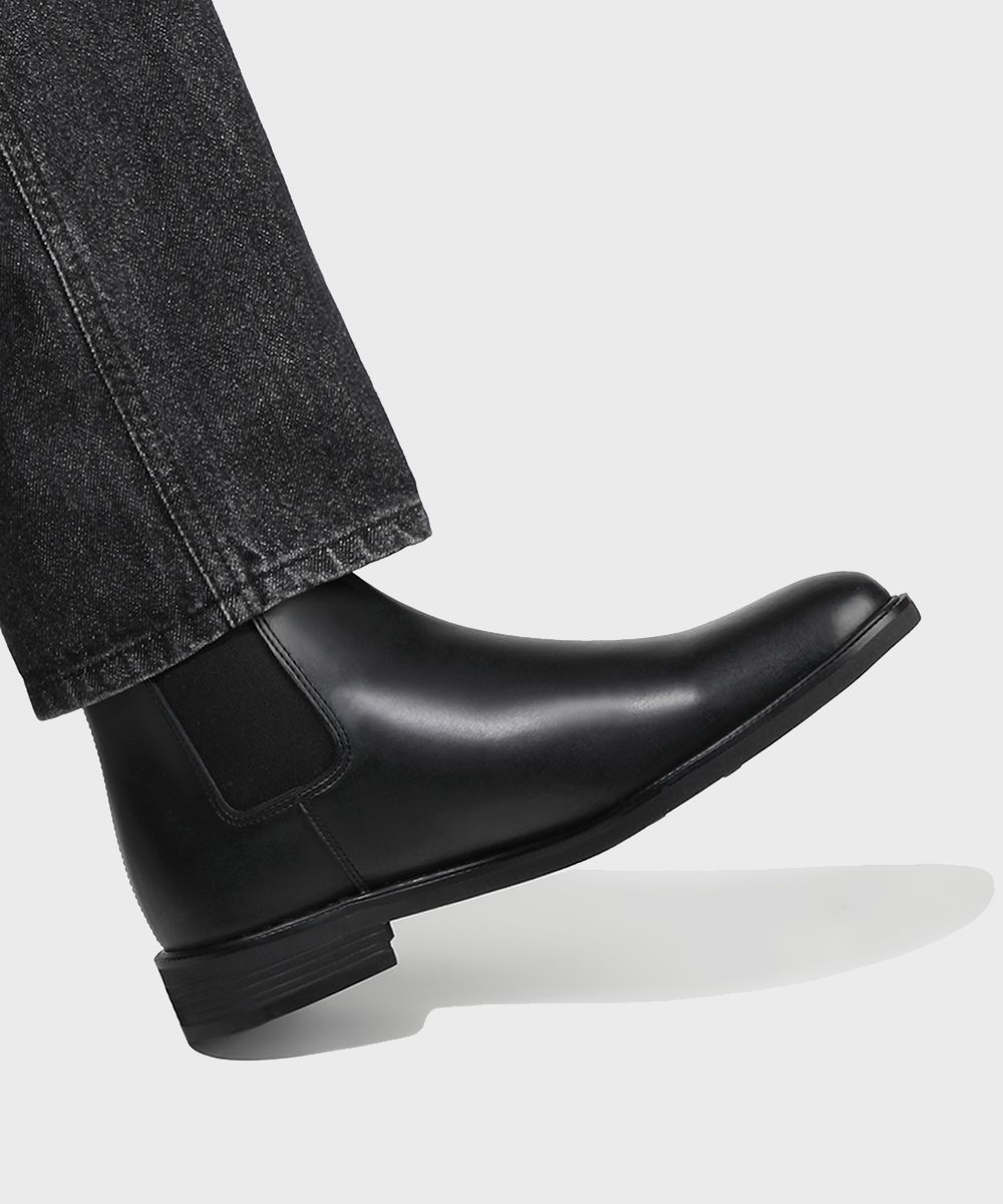 MUSINSA | FIRENZE ATELIER Slim toe Minimal Chelsea Boots