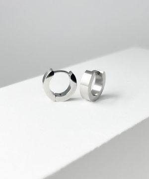 [남여공용] 써지컬스틸 무광 2size 링귀걸이 / GTE-130