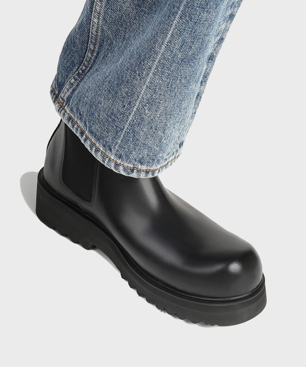 MUSINSA | FIRENZE ATELIER Casual Sole Volume Round Chelsea Boots