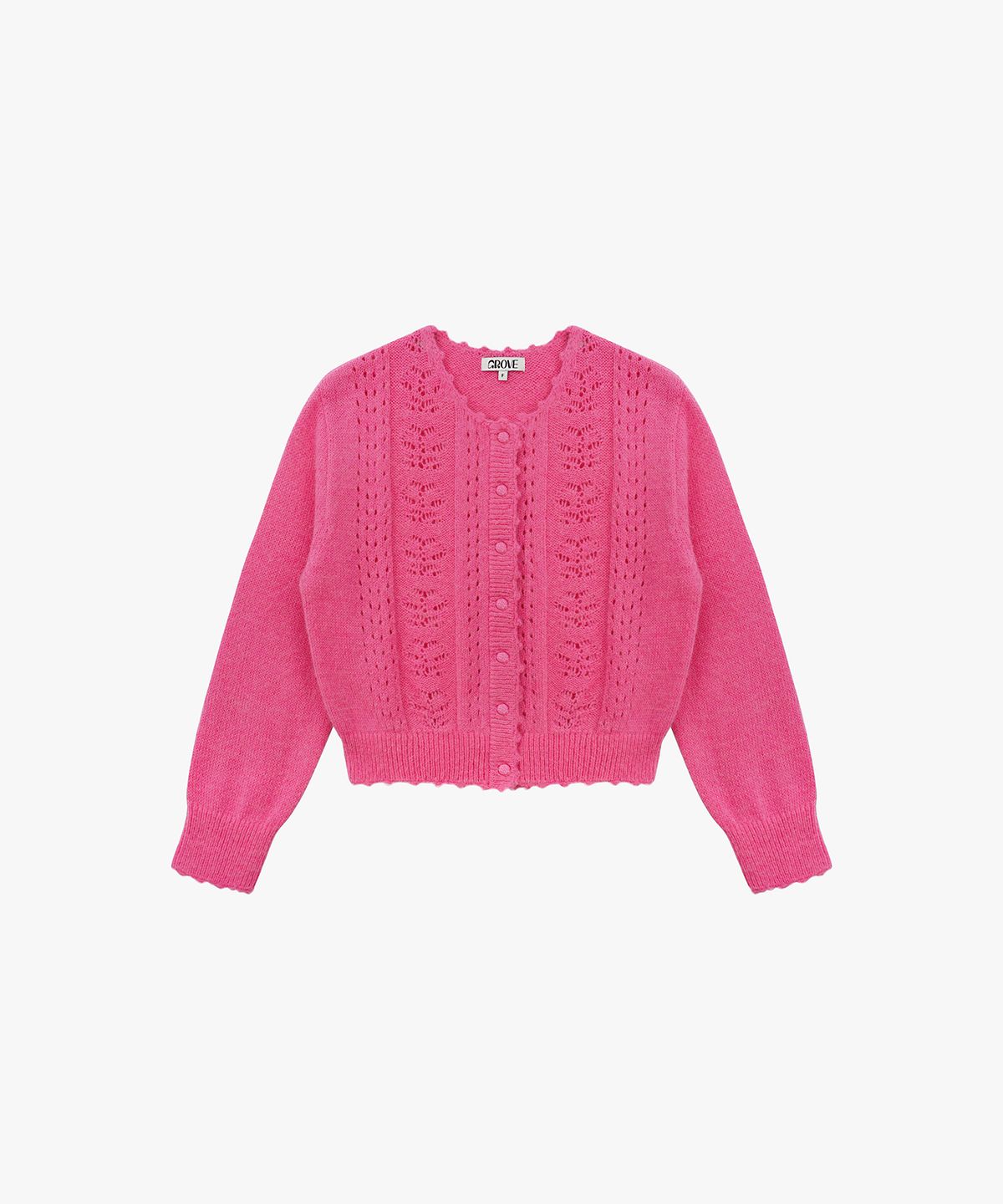 그로브(GROVE) CANDY CARDIGAN_PINK