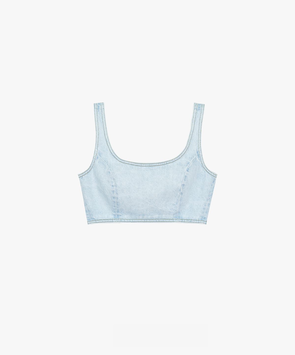 그로브(GROVE) 23SS HEIVE DENIM BUSTIER_BLUE