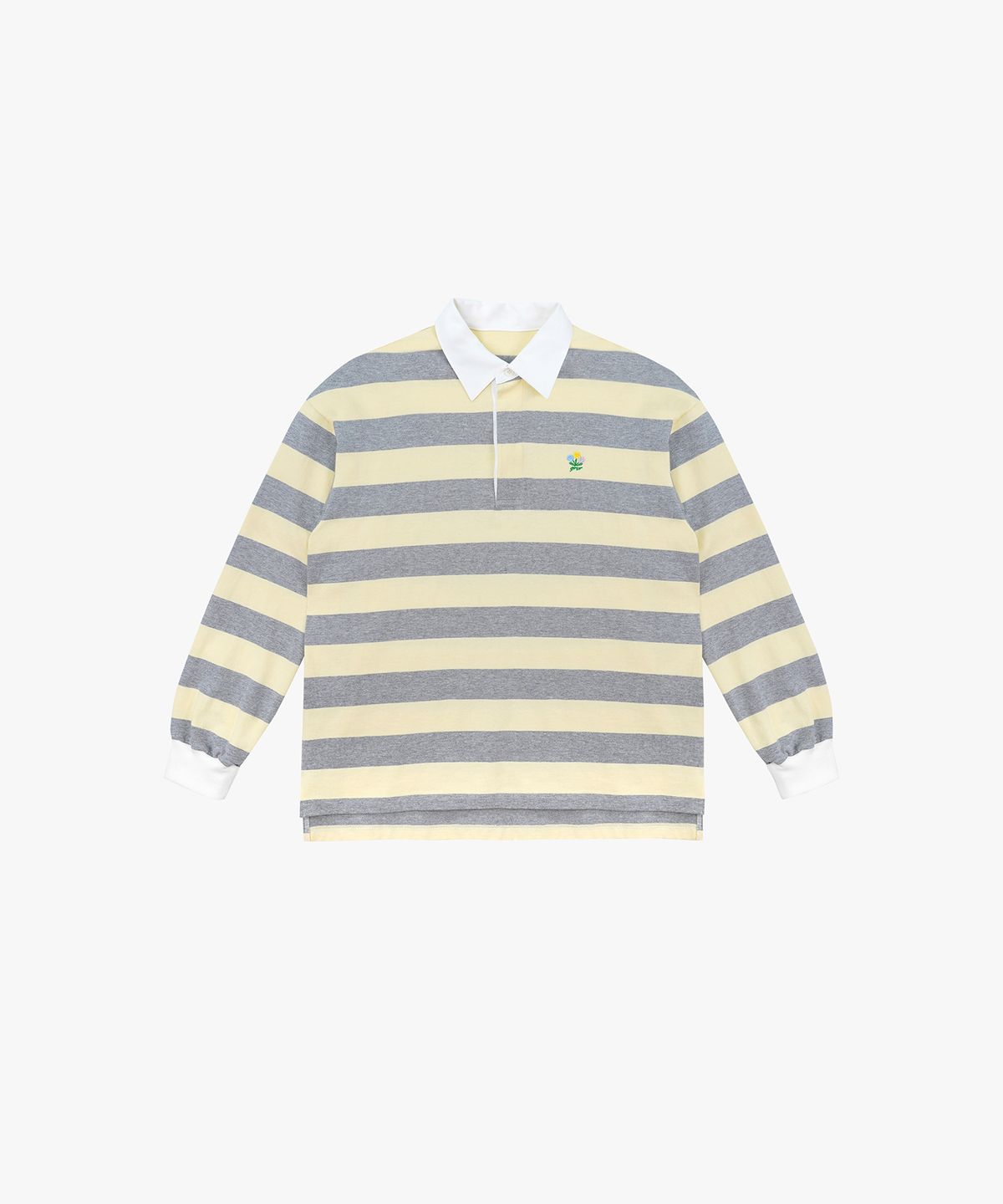 그로브(GROVE) 23SS POLD T-SHIRTS_MELANGE/YELLOW