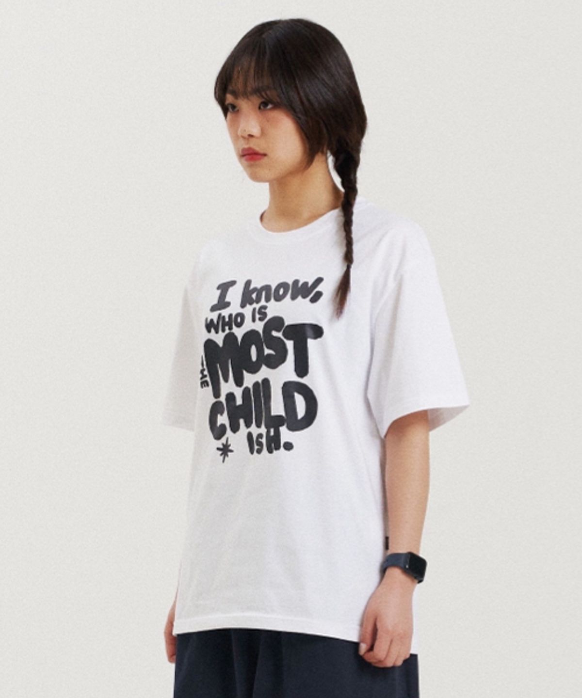 더파코(THE FACO) TYPO BOXY TEE WHITE