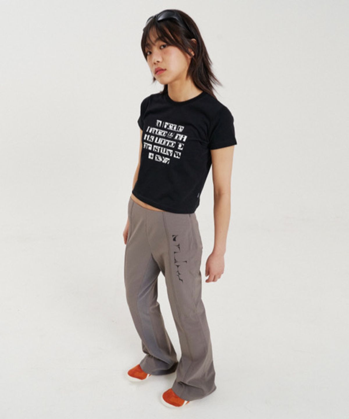 더파코(THE FACO) MIDST FACO CROP TEE BLACK