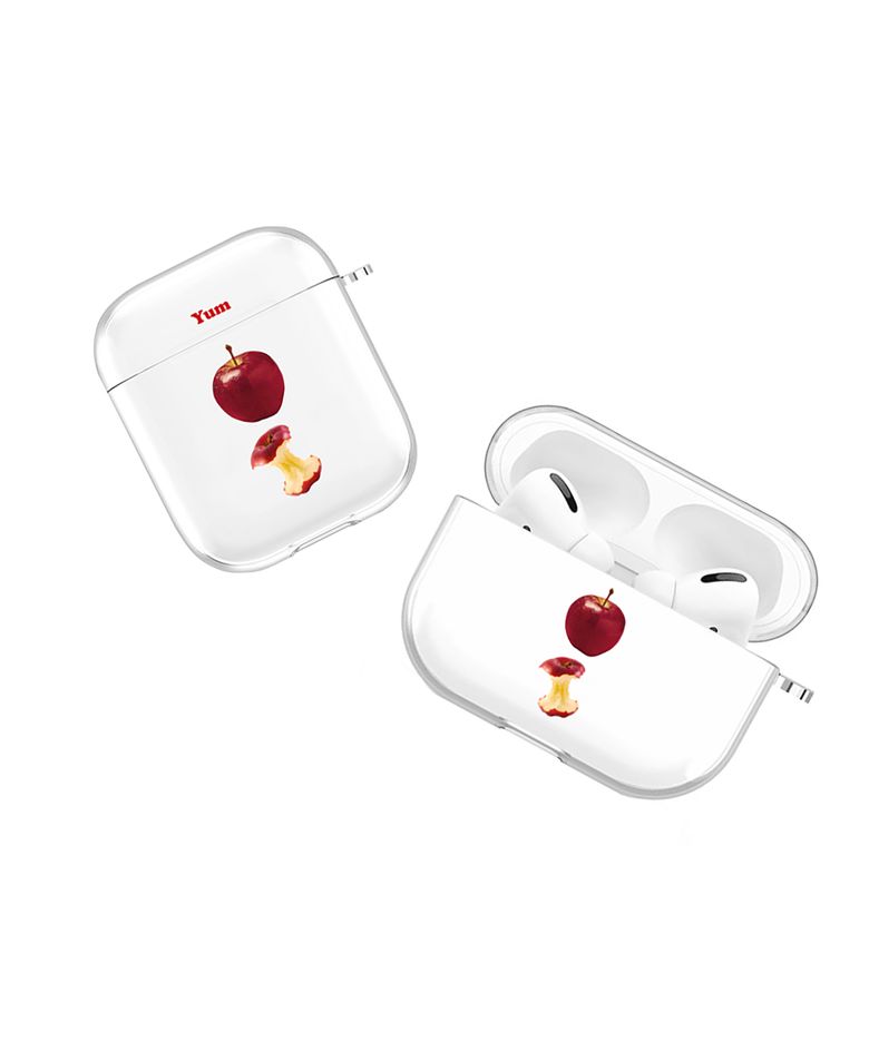 얌애플 투명 에어팟/버즈케이스