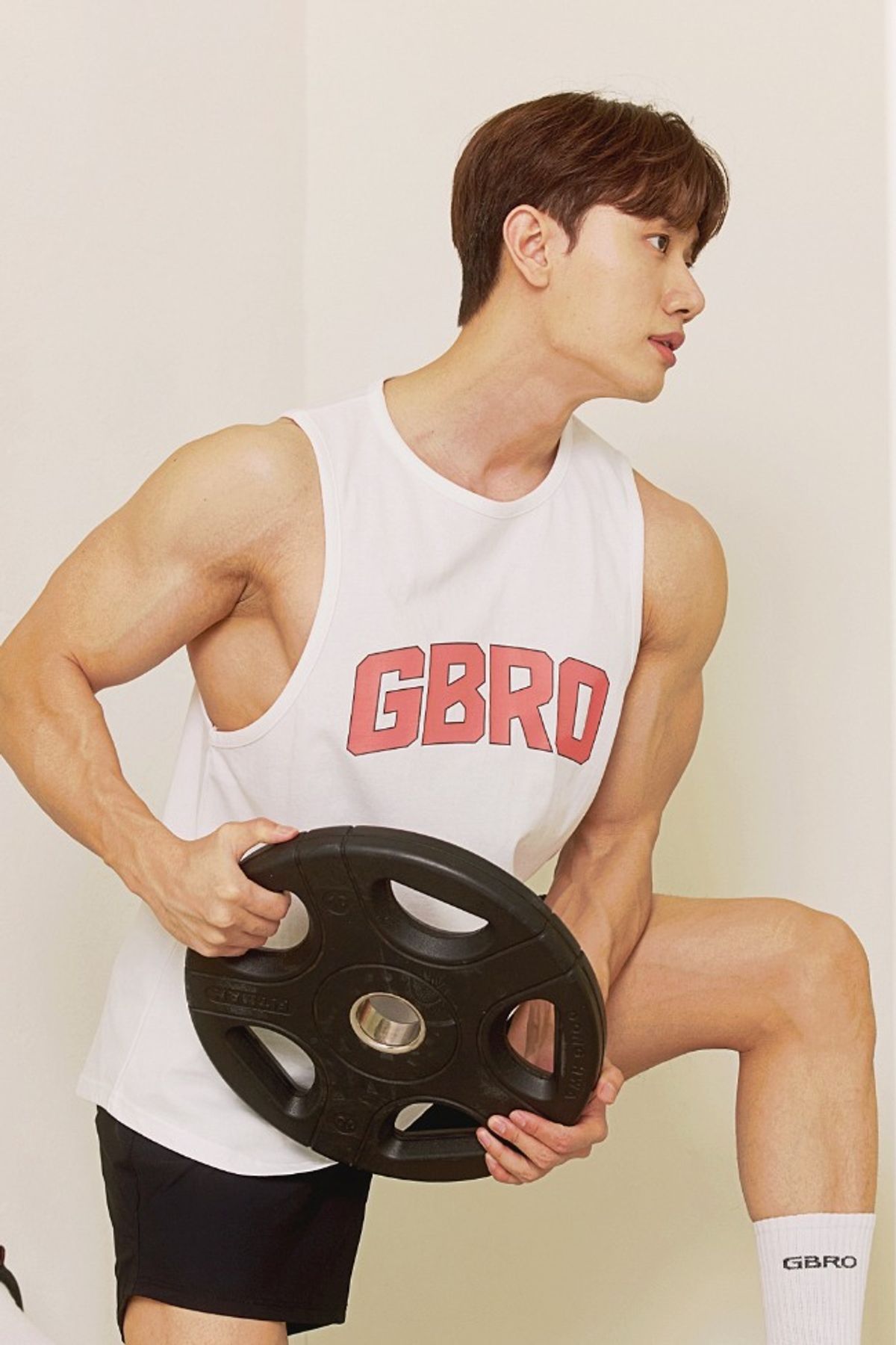 짐브로(GBRO) 수피마 아치로고 나시