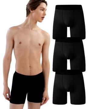 에센셜 모달 드로즈 4부 3PACK 블랙