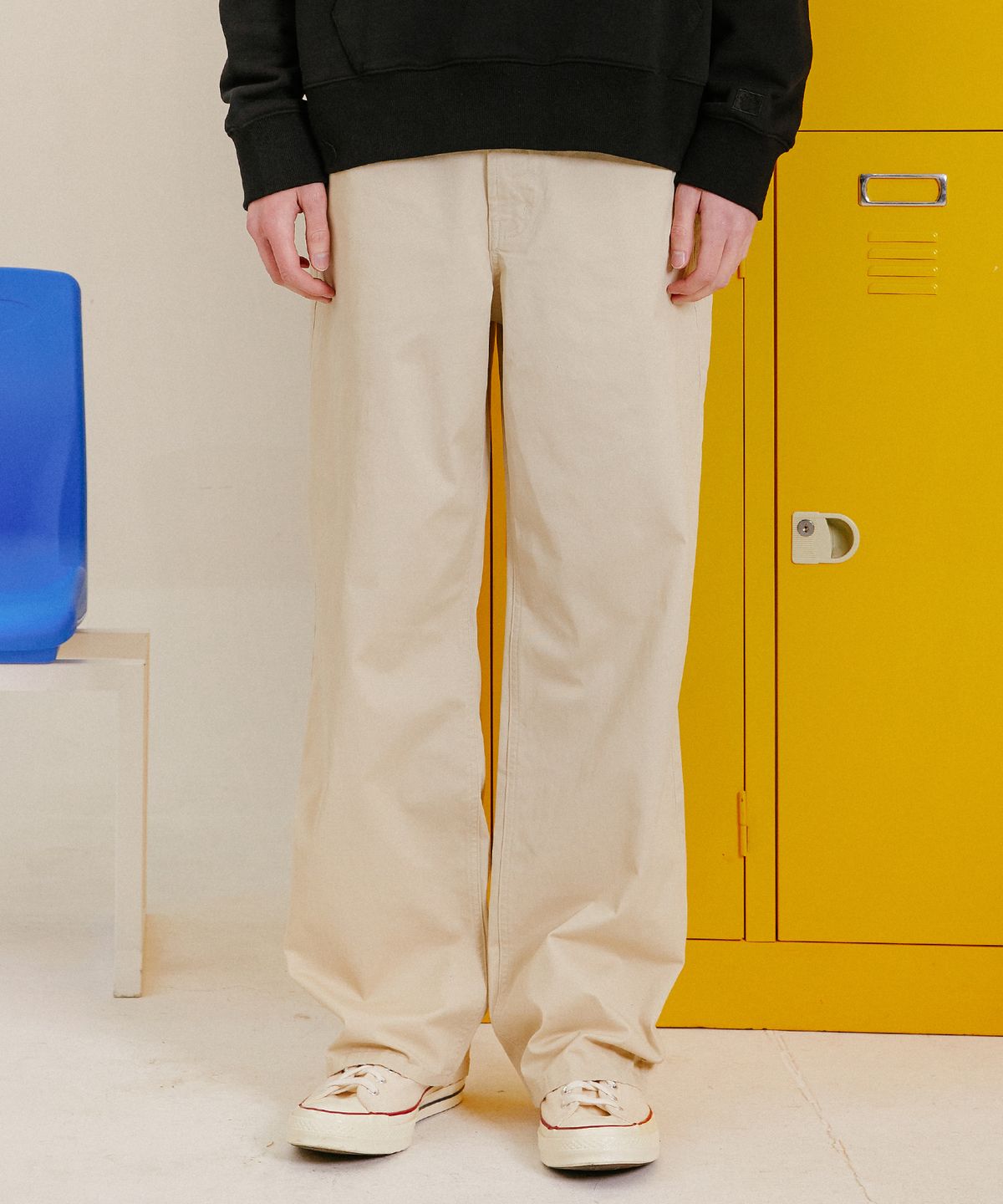 유씨엘에이(UCLA) 와이드핏 블랙데님팬츠[BEIGE](UZ3DP04_25)