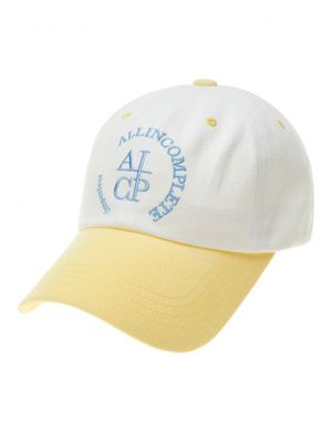 라운드 로고 볼캡 (레몬 & 화이트)