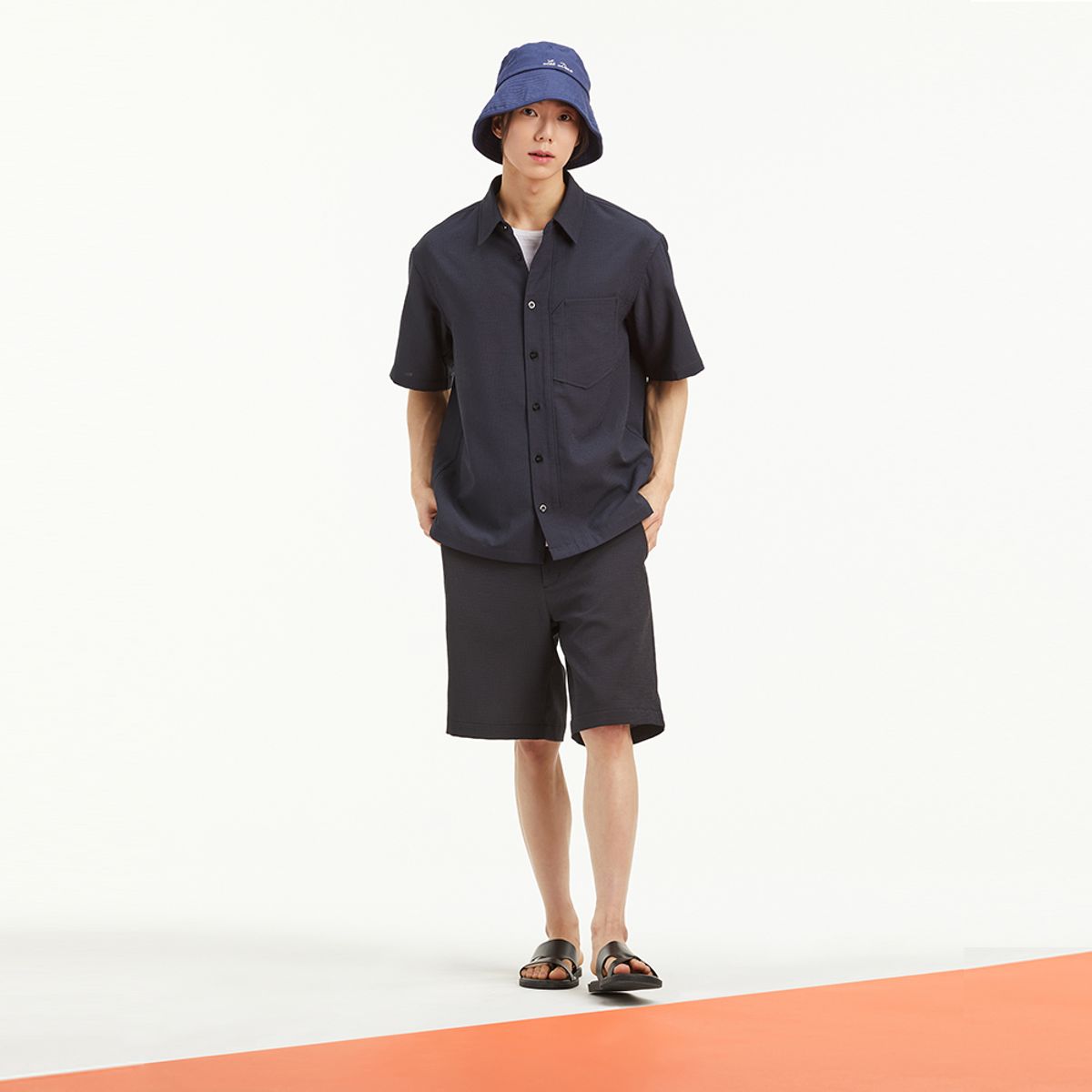 플라즈(PLADS7) [LES DEUX] TWILL BUCKET HAT_M230CCP625M