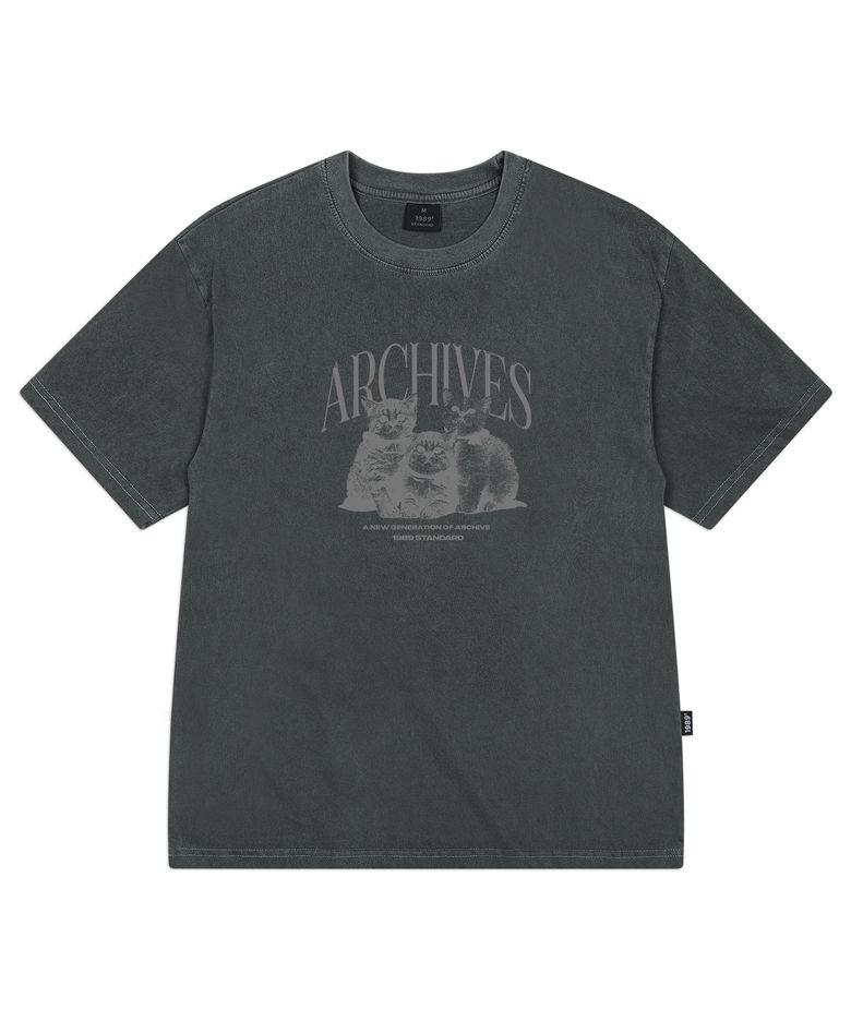 ARCHIVES CAT 피그먼트 반팔(SPSSTD-0001)
