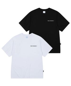 [2PACK]MAIN LOGO 쿨 코튼 오버핏 반팔(SISSTD-0017)