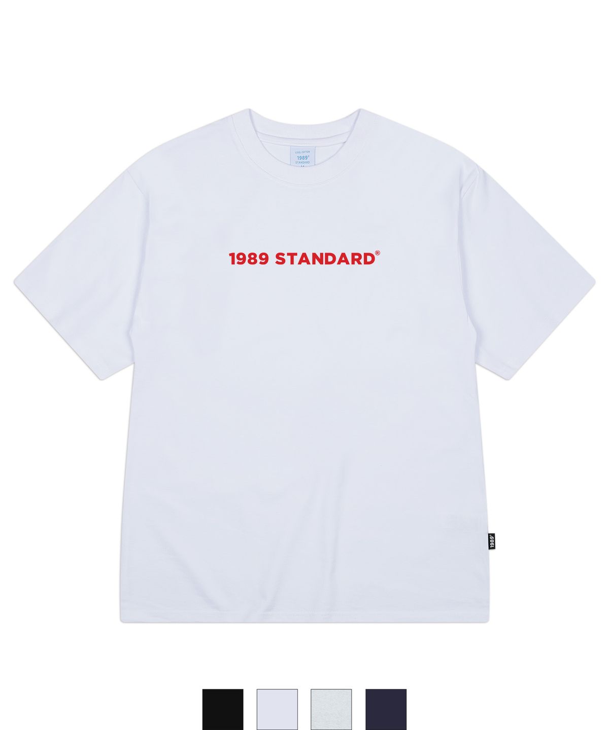 1989스탠다드(1989STANDARD) BASIC LOGO 쿨 코튼 오버핏 반팔(SISSTD-0006)