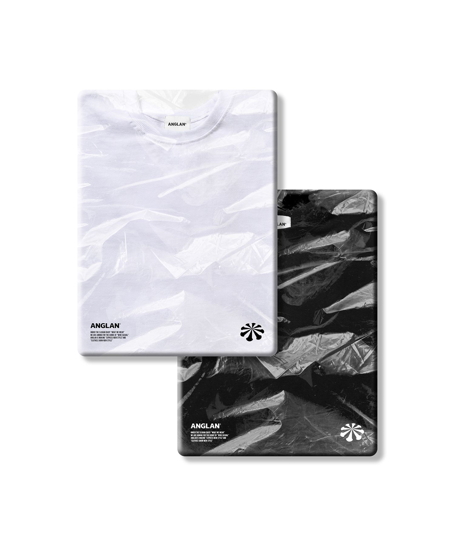 【ANGLAN】23SS★ [AG] Layered Essential Label Half Tee MUSINSA | ANGLAN Layered Essential Label Half Tee - 2PACK