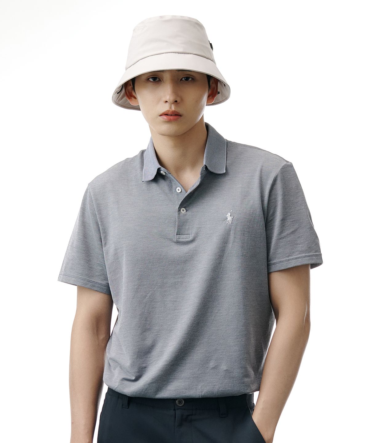 폴로 랄프 로렌 골프(POLO RALPH LAUREN GOLF) 에어플로우 폴로 피케 셔츠 - 네이비
