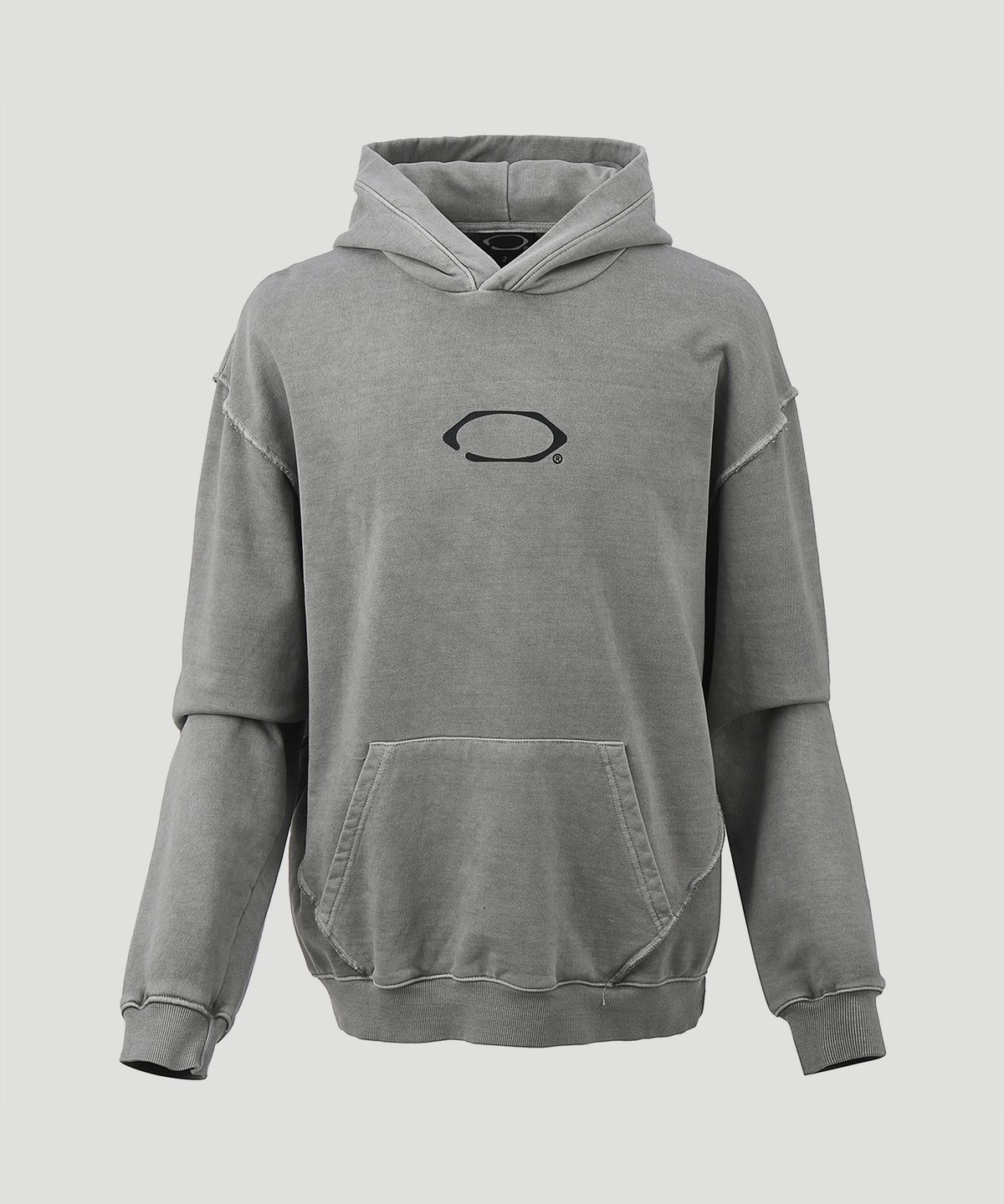 가릭스(GARRIX) Over seam pigment hoodie (Gray)