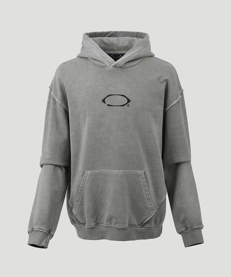 Over seam pigment hoodie (Gray)
