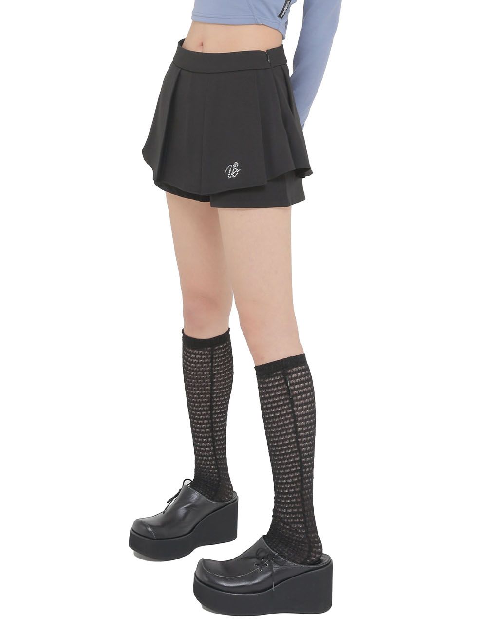 MUSINSA公式 | UGLYSHADOW TULIP PANTS SKIRT(BLACK)