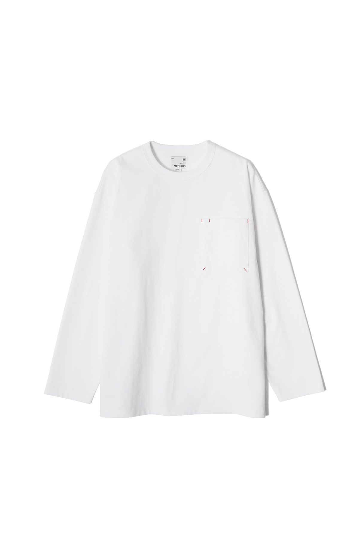 홀리선(HORLISUN) Lawrence Long Sleeve T-shirt White
