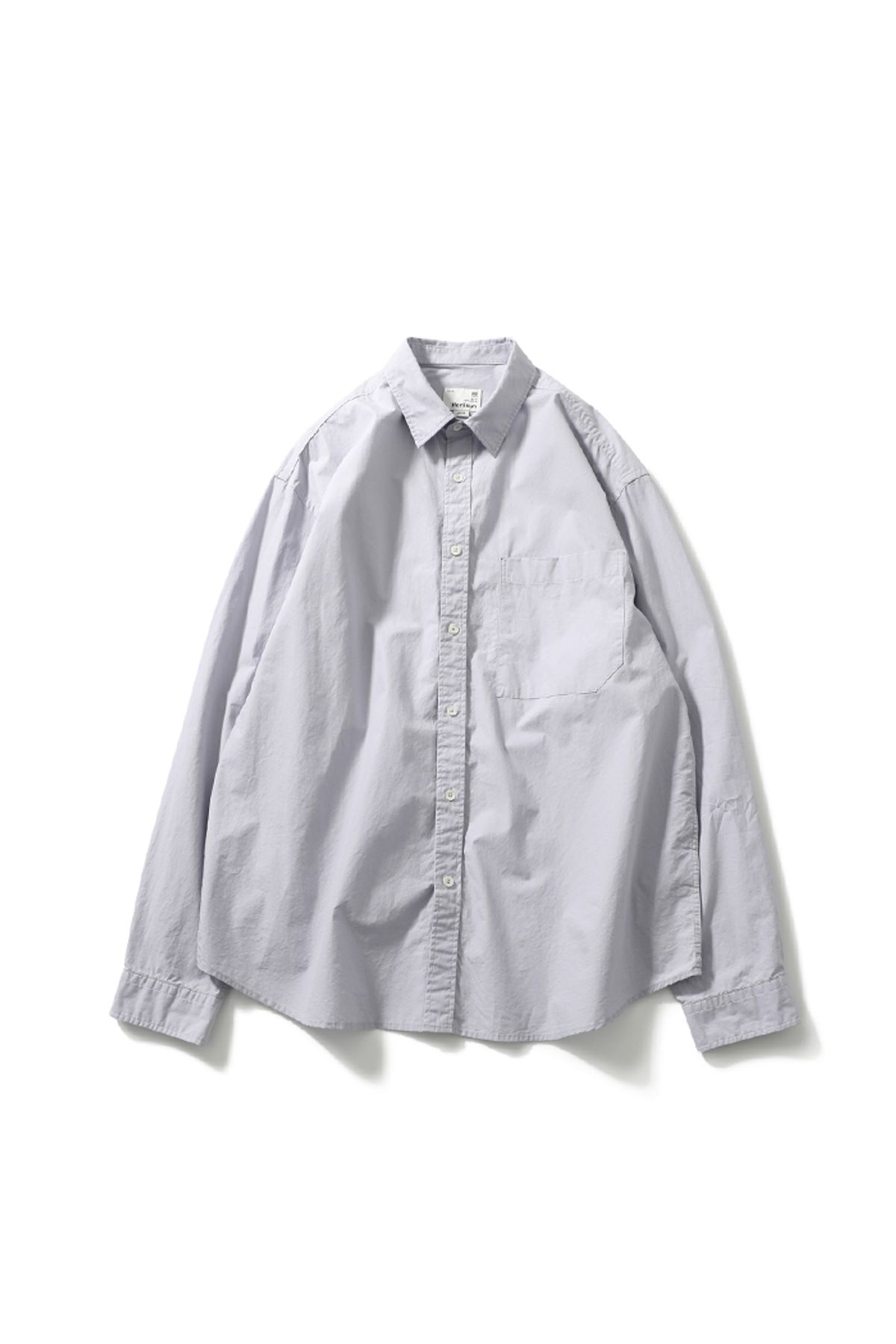 홀리선(HORLISUN) 23SS Jane Solid Extra Typewriter Shirt Soft Lavender