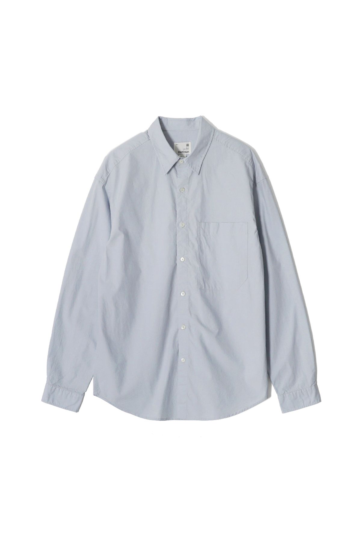 홀리선(HORLISUN) Jane Solid Extra Typewriter Shirt Light Blue
